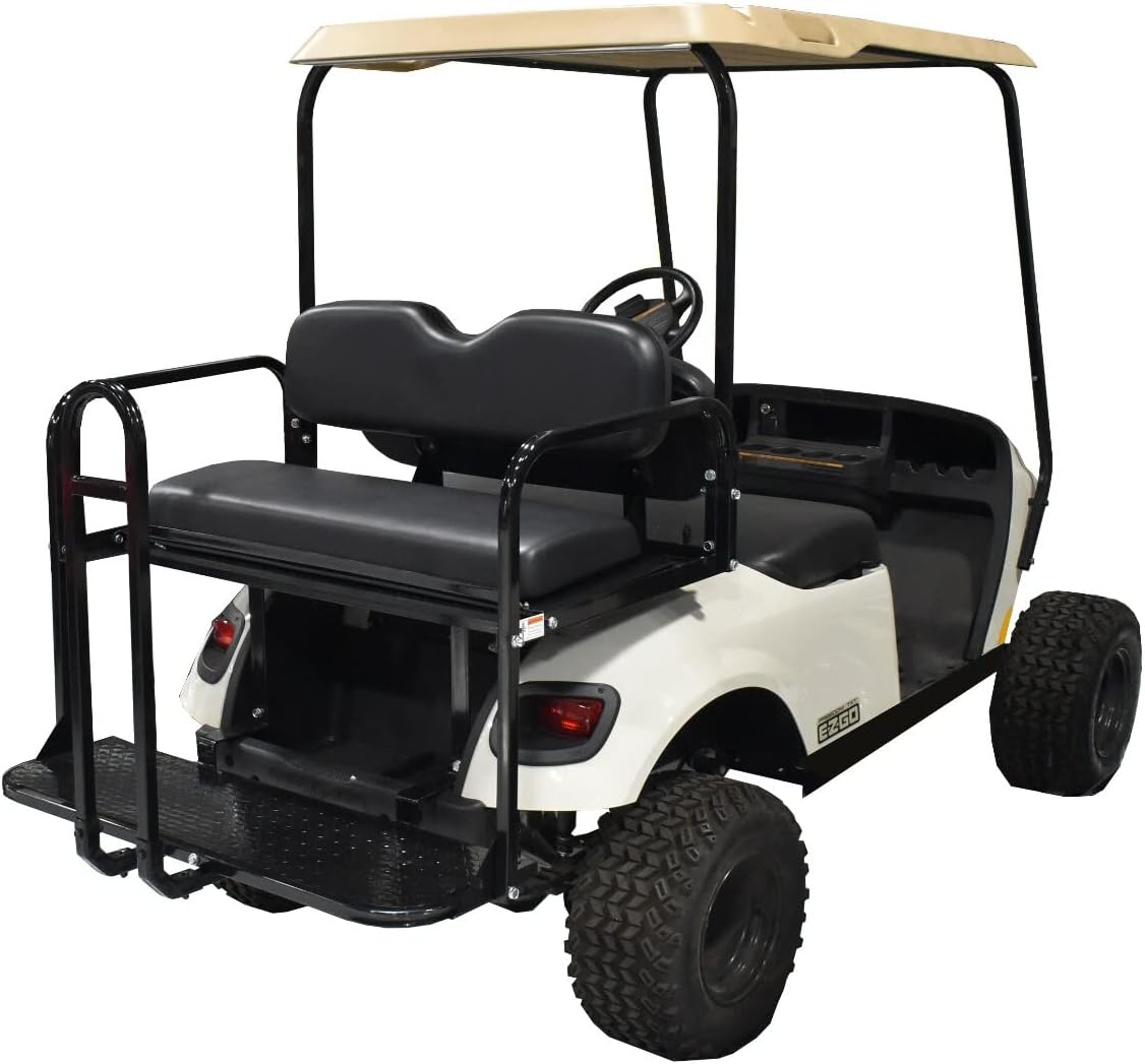 PROFX Rear Flip Seat Kit with Grab Bar for EZGO TXT (1995-Up) Golf Cart