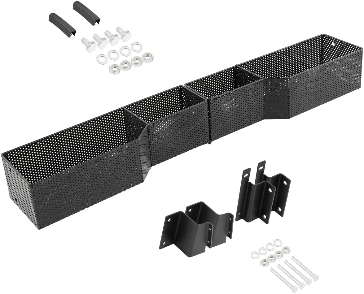 XUANYUDG0769 Golf Cart Front Inner Basket Mesh Storage Tray Organizer Extended Additional Storage for Golf Carts
