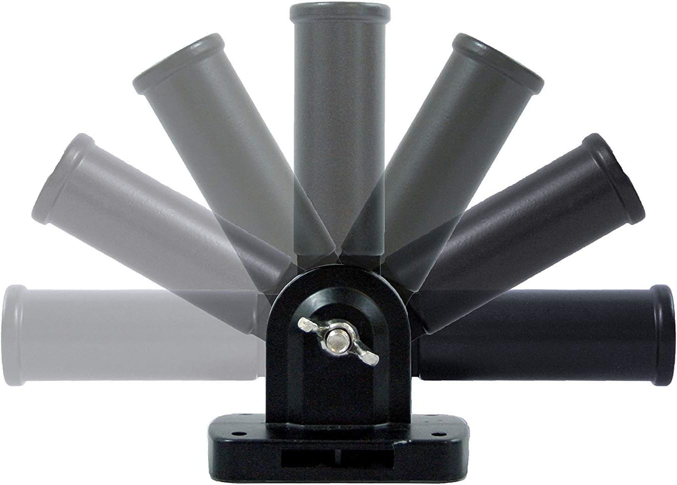 Black Flag Pole Mounting Bracket - Adjustable