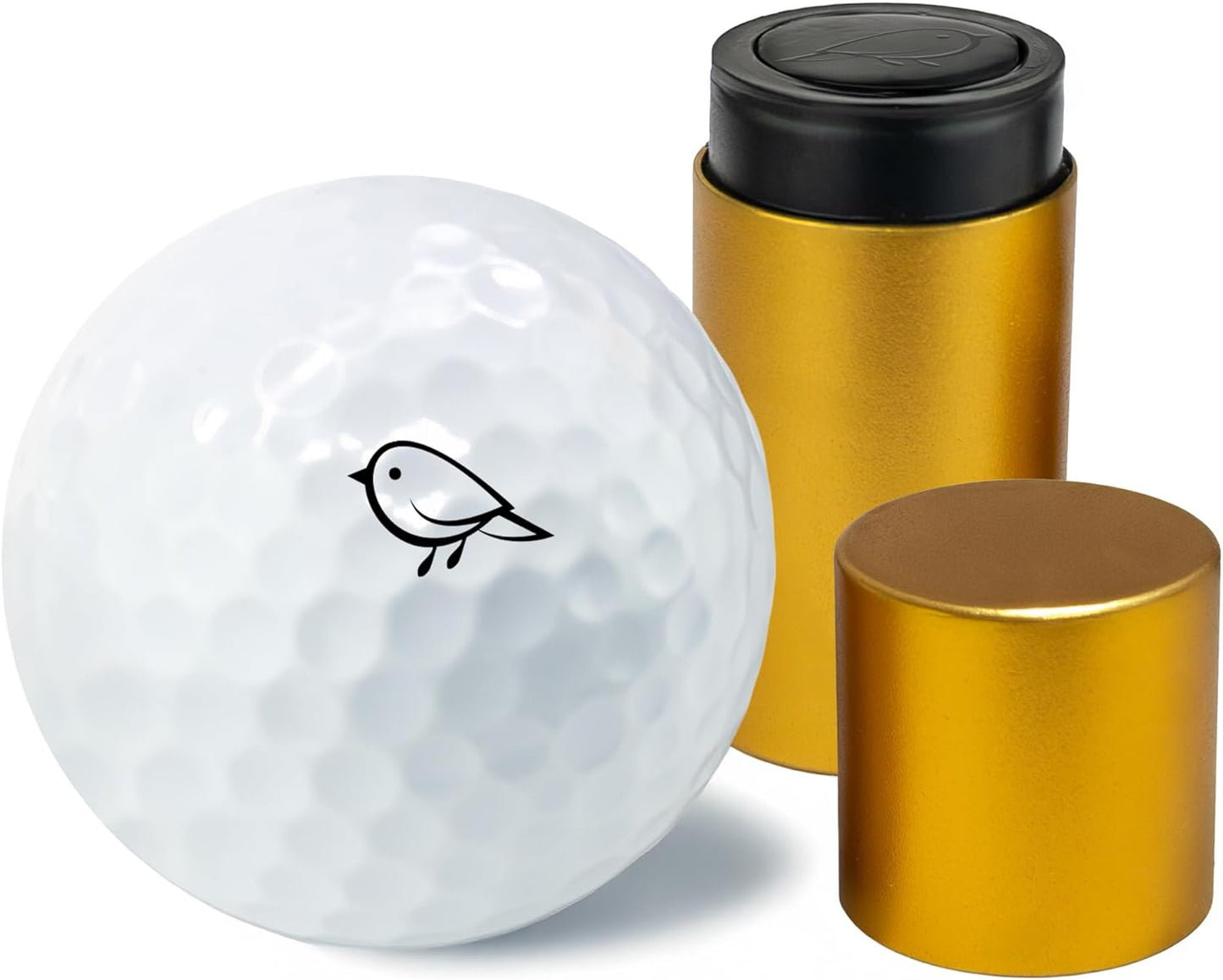 Golf Ball Marker Stamp with TiteSeal™ Technology - Birdie - Many Designs to Choose - Black