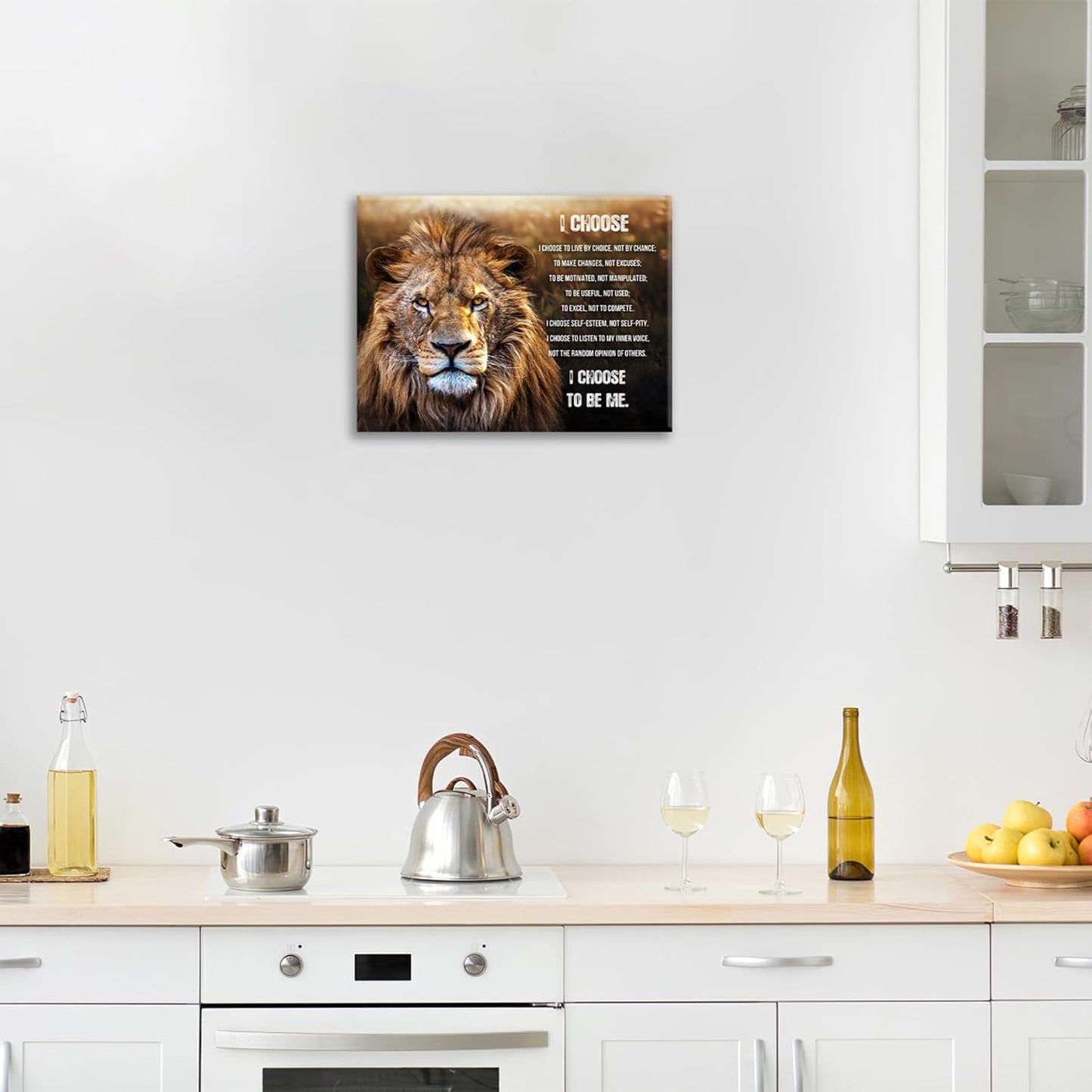 Lion Wall Art, Motivational Pictures Wall Decor God Says You Are Canvas Prints Framed Artwork Paintings Poster Home Office Decorations For Bathroom Bedroom Living Room Kitchen 20l X 16w