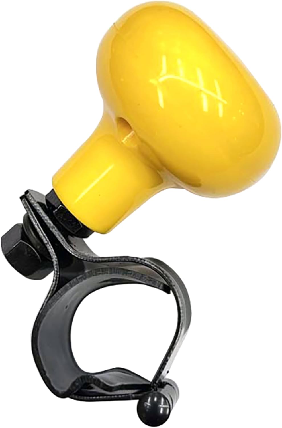 Riloer Steering Wheel Spinner Suicide Knob for Steering Wheel Booster Ball Non Slip Booster Knob Suicide Knob 360 Degree Booster Knob Suicide Knob for Car White