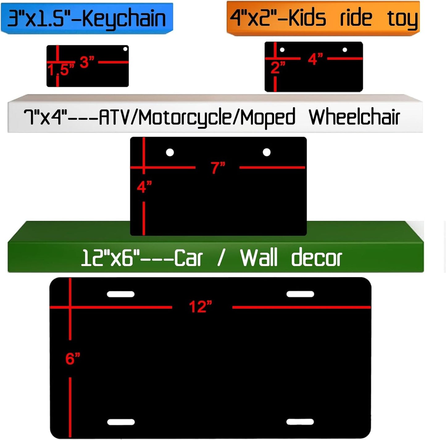 Custom Mini License Plate,Personalized Columbia Bike License Plate - Select from All 50 States,3 Sizes - Customized Customizable State Car Tag Plates for Kids Bike, Bicycle,Toy Car,4x2 Inch