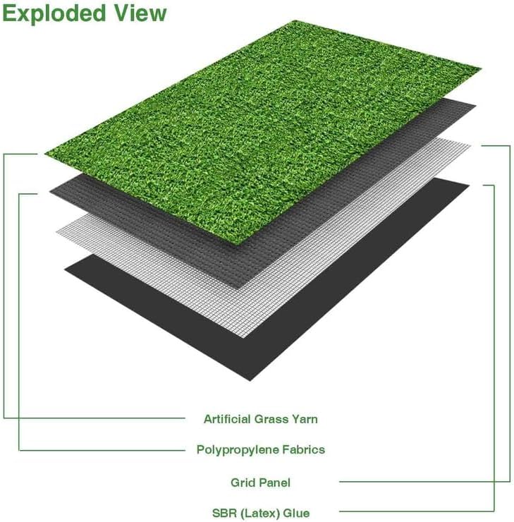 Golf Mat (0.47" Custom Size) Multi-use Artificial Grass Carpet Indoor/Outdoor Rug, Golf Hitting Practice Mat in Home, Backyard