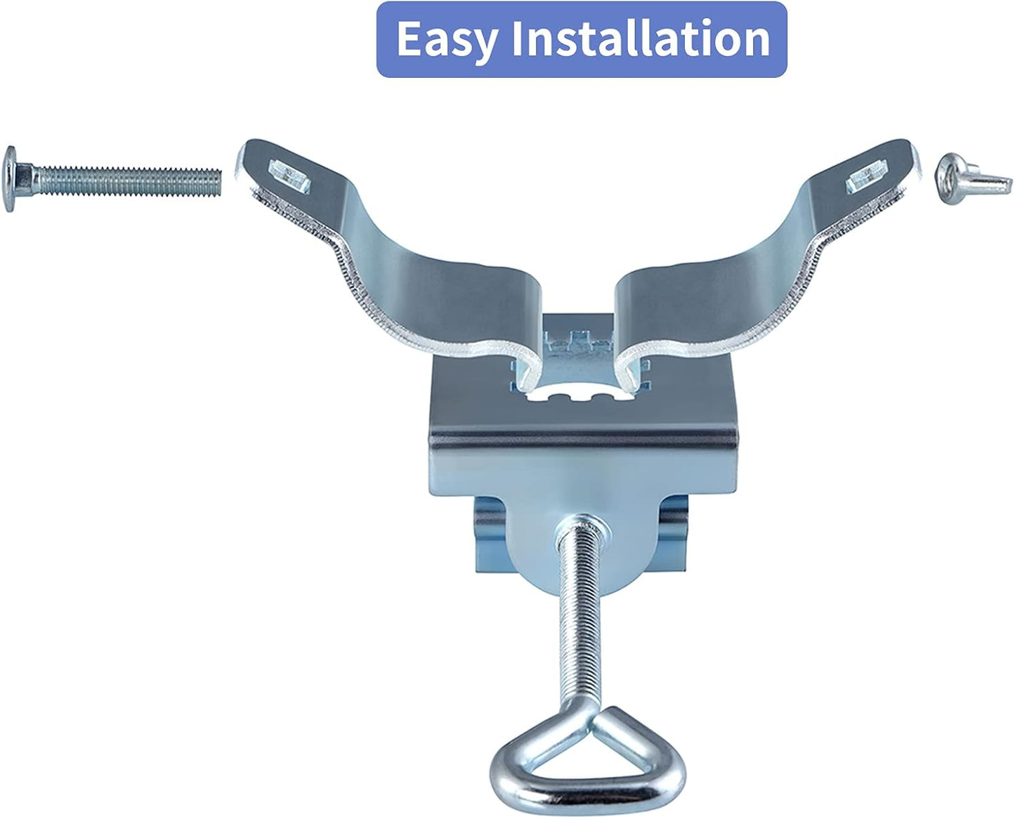 MOLIGOU Deck Umbrella Clamp, Parasol Holder Clip, Patio Balcony Umbrella Stand Clip, Mount to Railing
