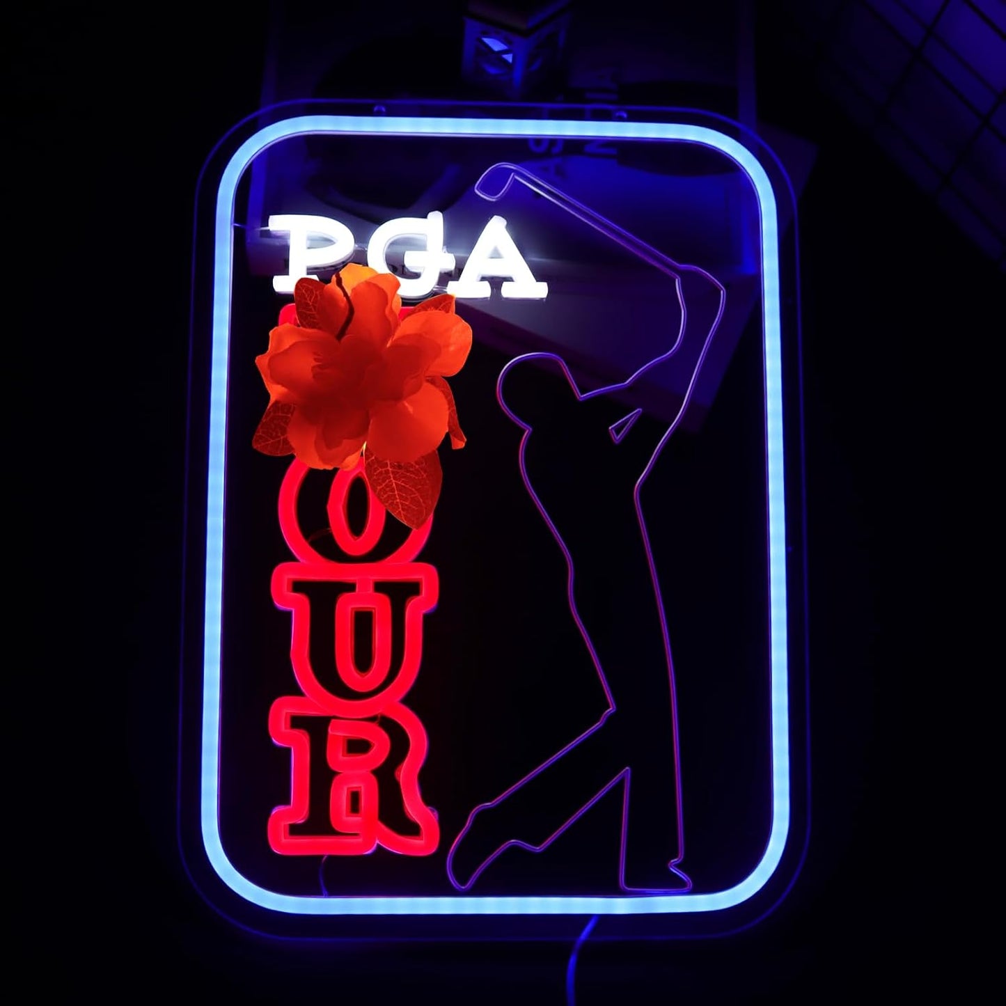 Golf Neon Signs for Wall Decor, Dimmable Led Signs for Bedroom, Powered by USB11.4 * 15.7inch,Light Up Signs for Golf Club Sports Bar Man Cave Party Decor