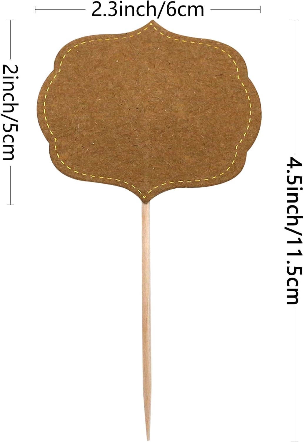 BLUE TOP 50pcs Cupcake Picks Blank Toothpick Flags Cake Toppers Cheese Markers Buffet Labels for Charcuterie Board Food Tags Toothpick Signs for Children's Day Wedding,Birthday Party,Dinner Supplies.
