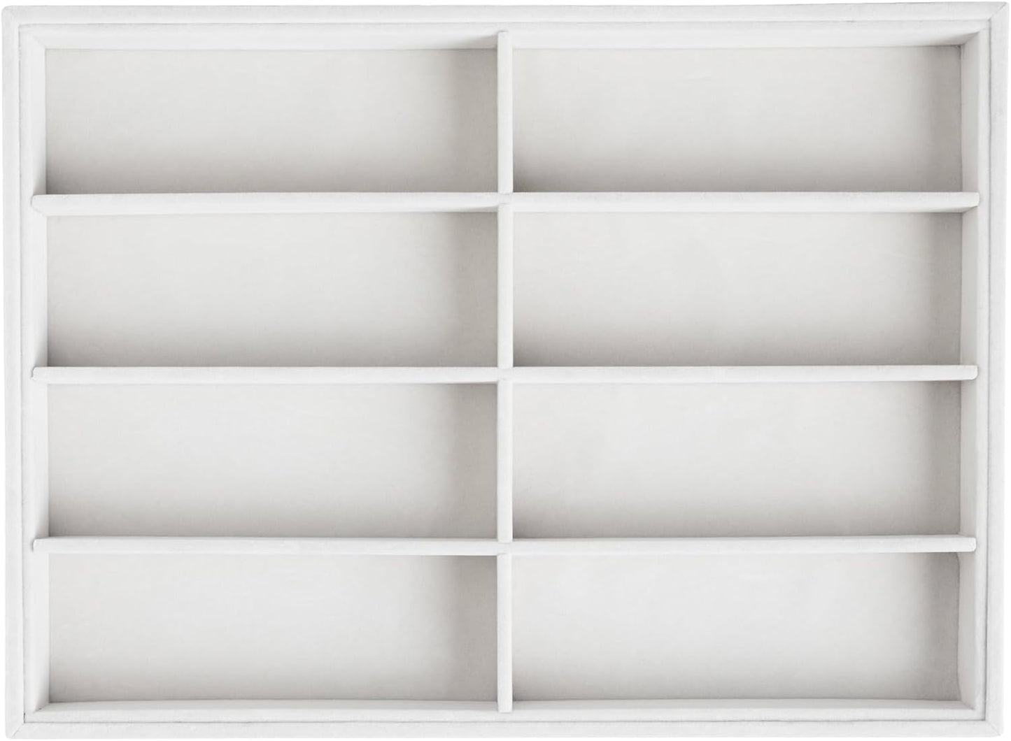Frebeauty Sunglass Organizer,Velvet Glasses Organizer,8-Slot Sunglasses Tray for Drawer, Men's/Women's Sunglasses Box