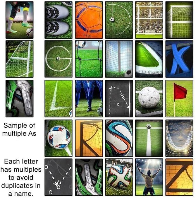 Soccer Futbol Name Art - Personalized Gift (9.5"x26" Block Mount)