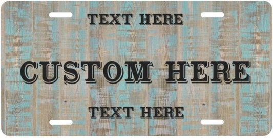 Custom Personalized Text Image Photo Design Customized Tag Aluminum License Plates for Front of Car 6x12 Inch-4