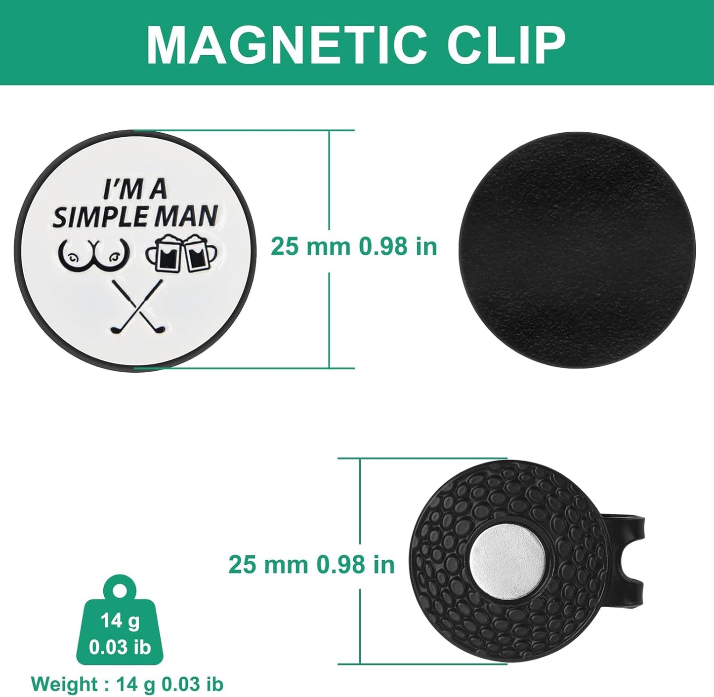 ZZHAO Golf Divot Tool and Golf Ball Marker, Divot Repair Tool，Golf Accessories for Men, Funny Gifts for Men, Tools for Men