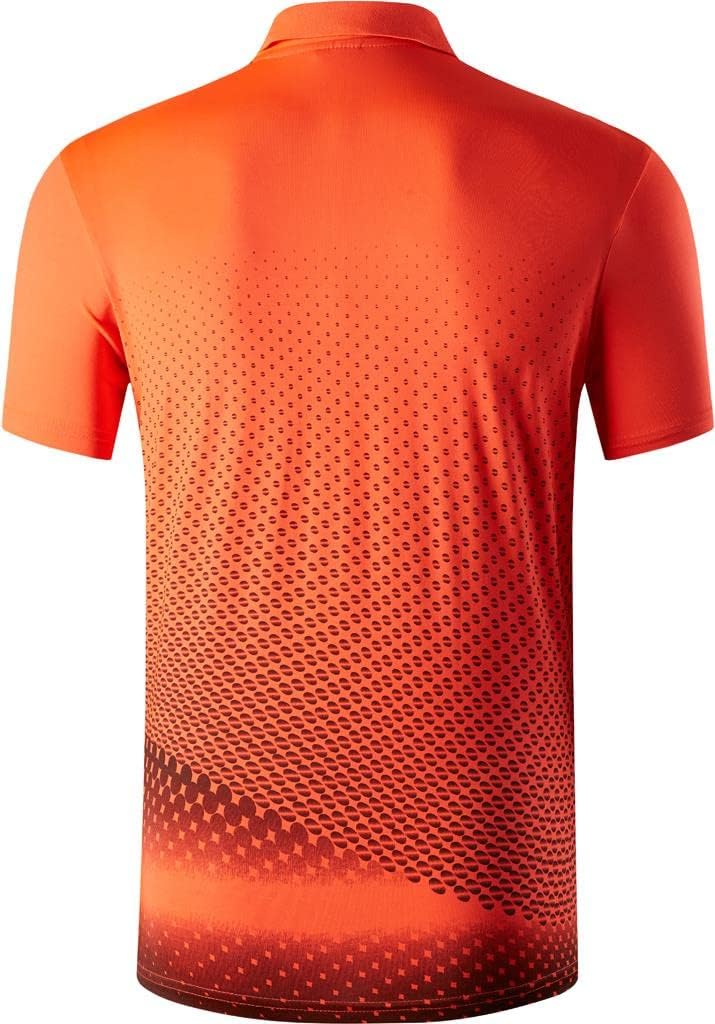 jeansian Men's Sport Outdoor Quick Dry Fit Short Sleeves Polo Tee Shirt Tshirt T-Shirt Tops Golf Tennis Bowling LSL195