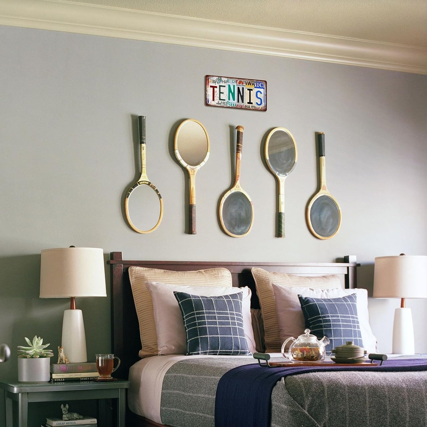 Vintage Sport Metal Tin Sign Hockey License Plate Wall Decor for Home Cafe Bar Pub 12 x 6 Inches