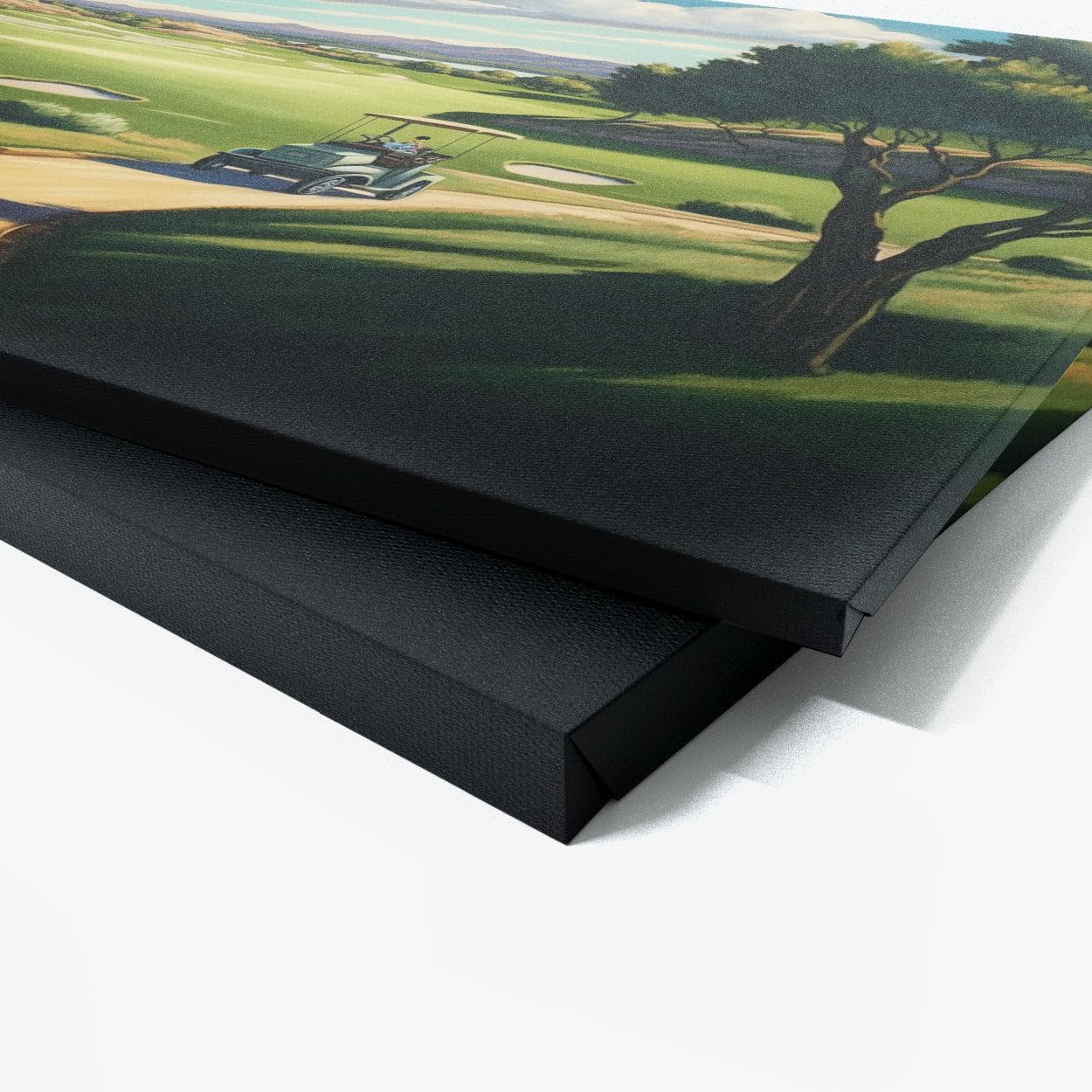 Sense Canvas Golf Cart Fairway Landscape 25 Canvas Art - Home Decor Wall Art Print Poster Painting X-Large 48x36 / 1.5"