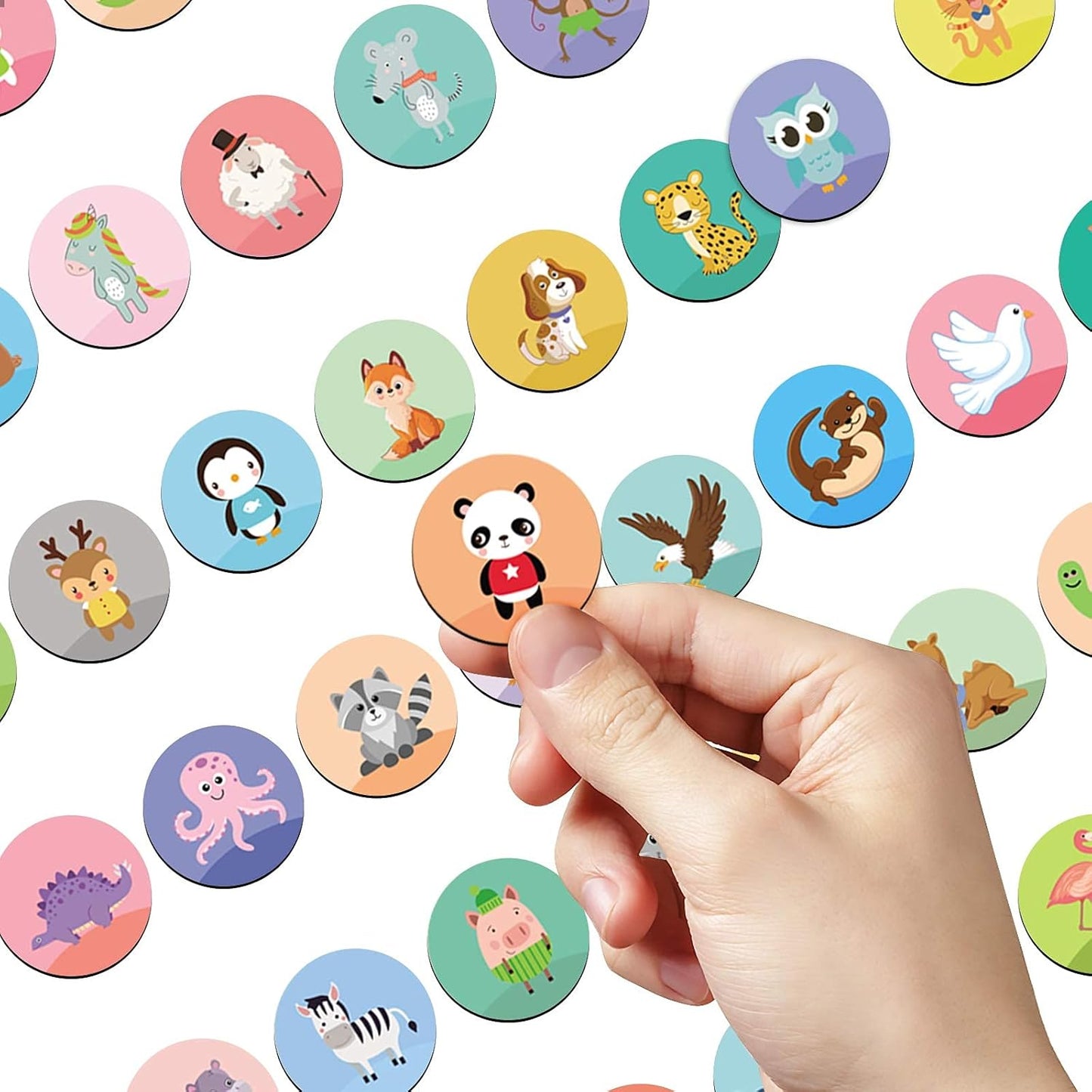 54PCS Animal Magnets for Refrigerator Decorative Fridge Lockers Magnets Cute Kitchen Iron Office Whiteboards Suitable for Adults
