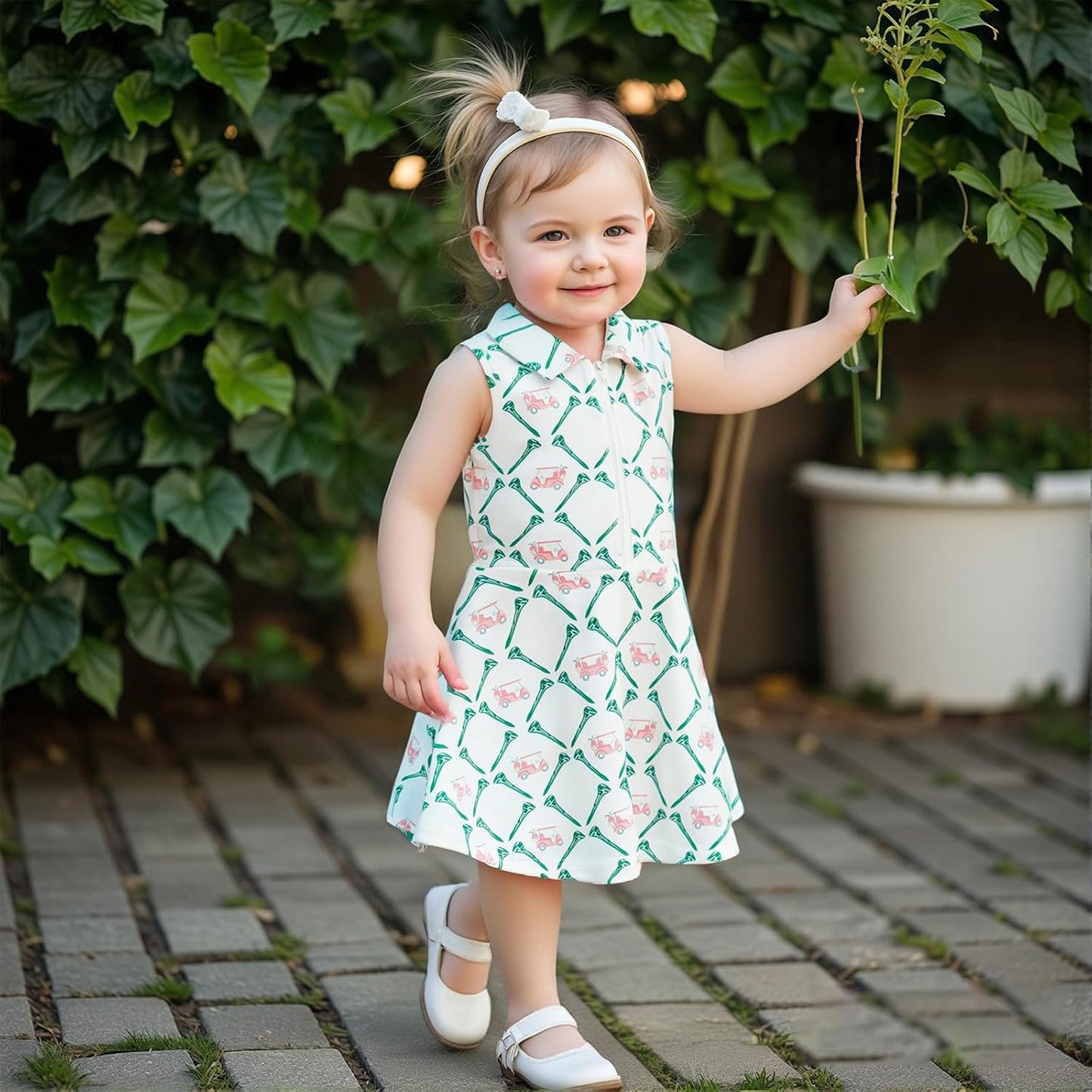 Little Girls Mardi Gras Outfit Toddler Sleeveless A Line Sun Dress Kids Zipper Party Dresses Spring Summer Clothes