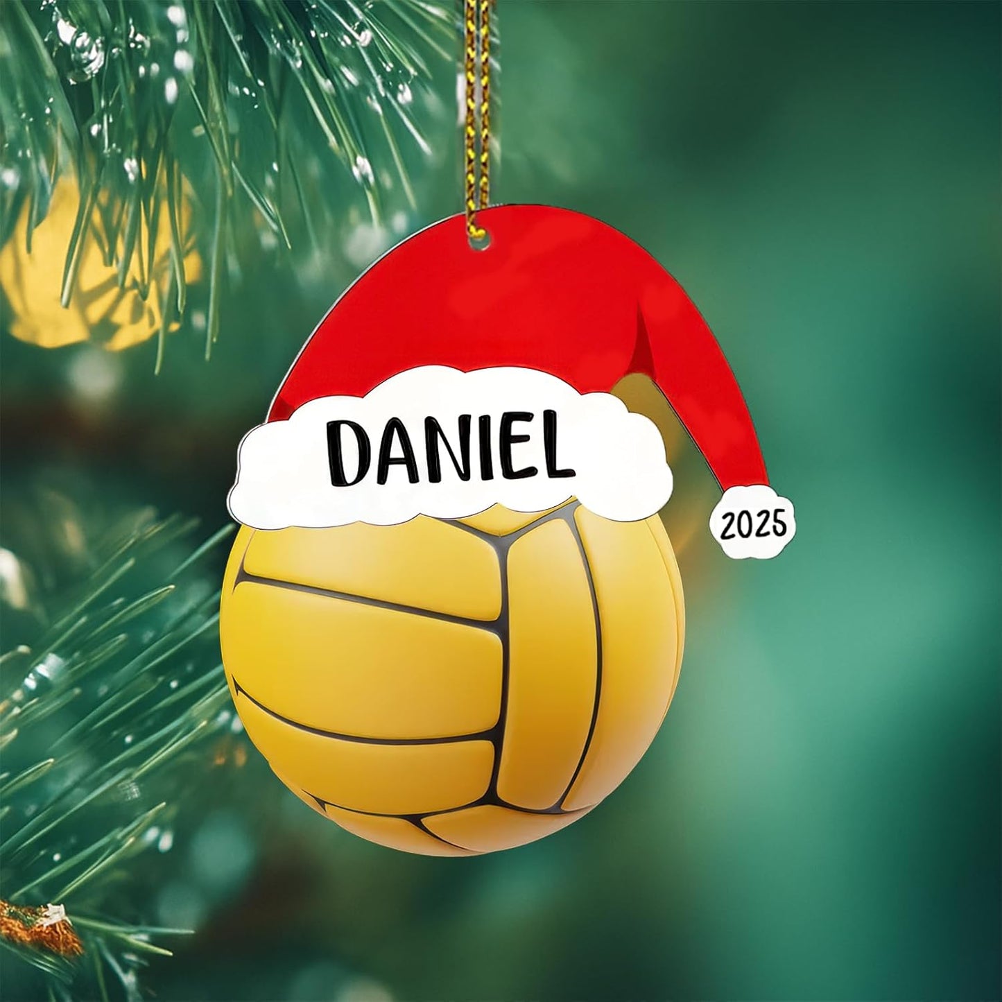 Personalized Water Polo Ball Christmas Ornament 2025, Custom Water Polo Ornaments with Name, Team Ornament, Custom Coach Gifts, Christmas Tree Decorations, Gifts For Sports Lovers Boys, Xmas Gift 2025