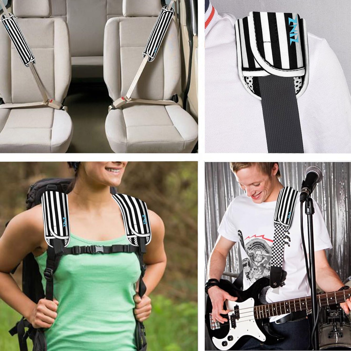 ZINZ Ultra Thick & Breathable Universal Shoulder Pad Cushion for Bag - Long & Comfort