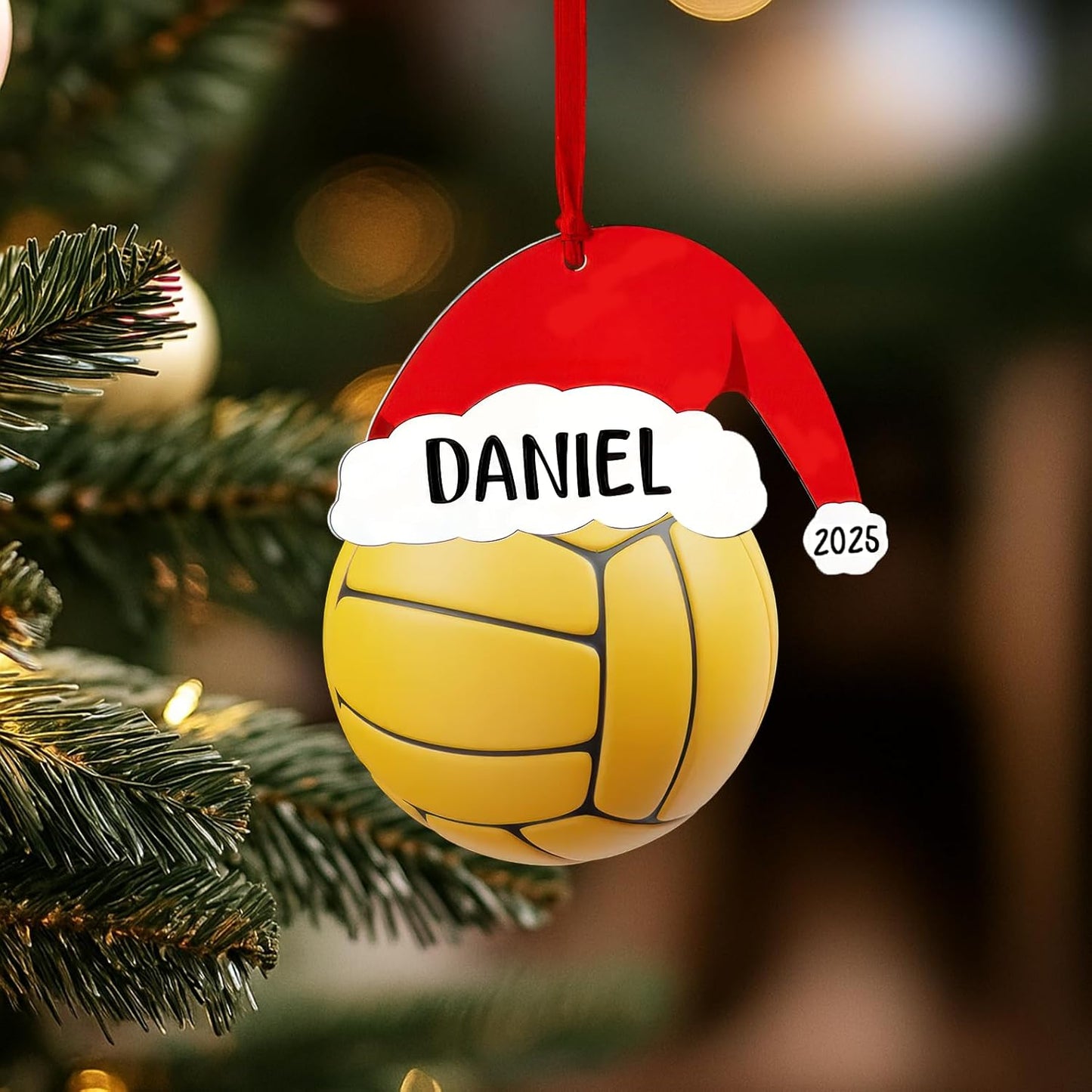 Personalized Water Polo Ball Christmas Ornament 2025, Custom Water Polo Ornaments with Name, Team Ornament, Custom Coach Gifts, Christmas Tree Decorations, Gifts For Sports Lovers Boys, Xmas Gift 2025