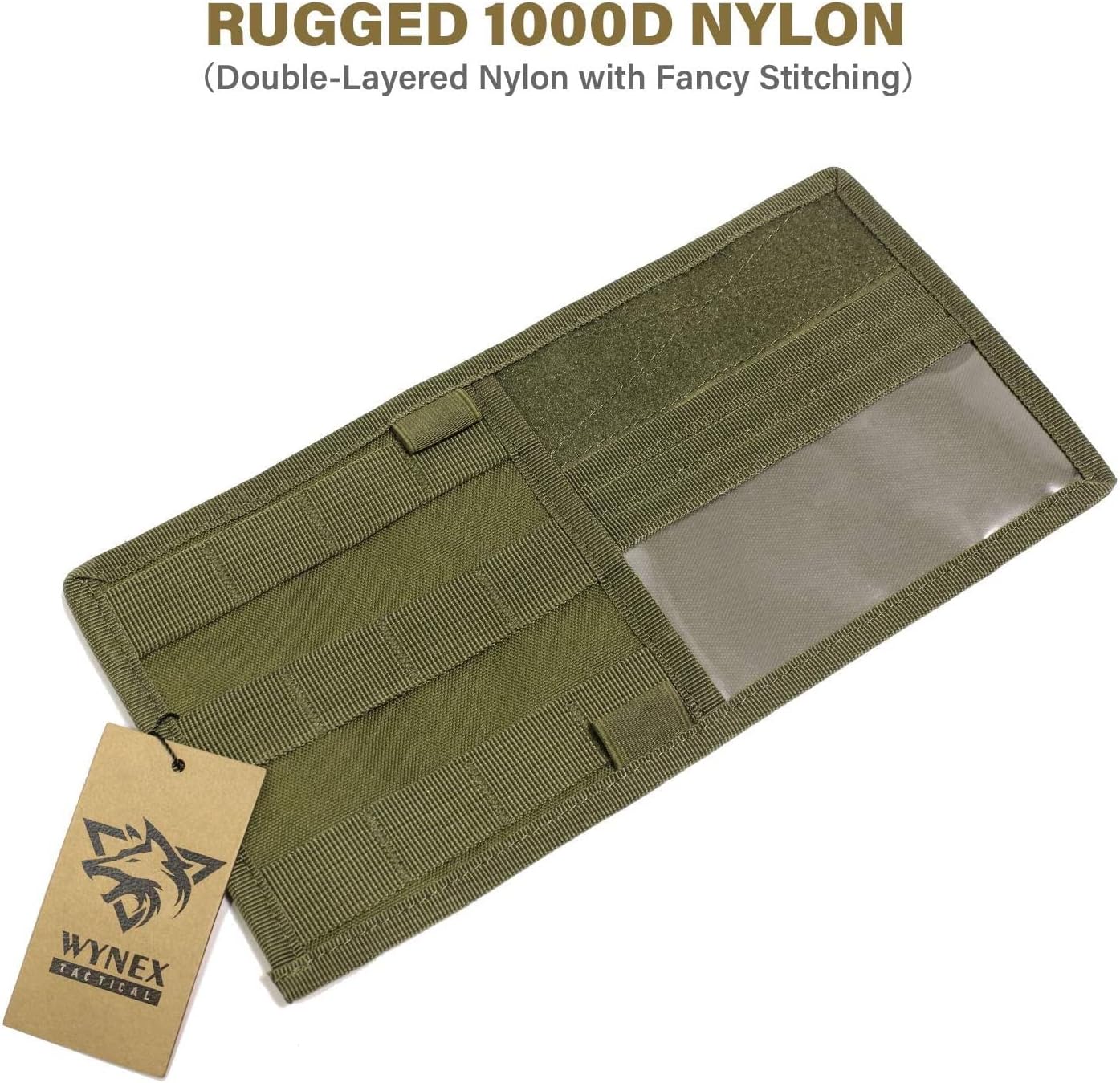 WYNEX Car Sun Visor Organizer with MOLLE Panel | Universal Car Storage Pouch, Compatible Sedan, Suvs, and Vans | for Small Tools, Glasses & Documents