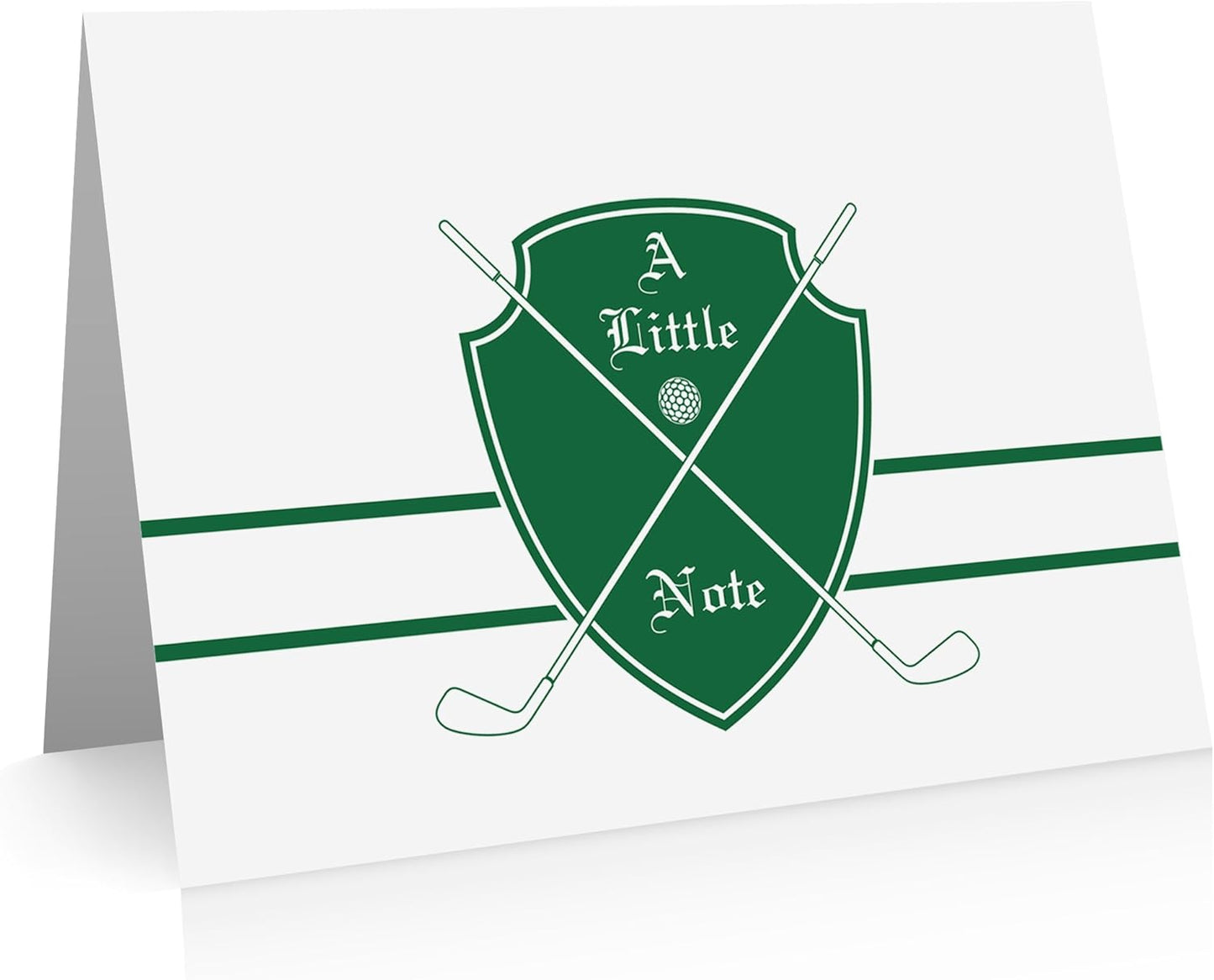 Quni Brand Golf Note Card Set. Golf Thank You Cards. (24 cards with blank matching envelopes)