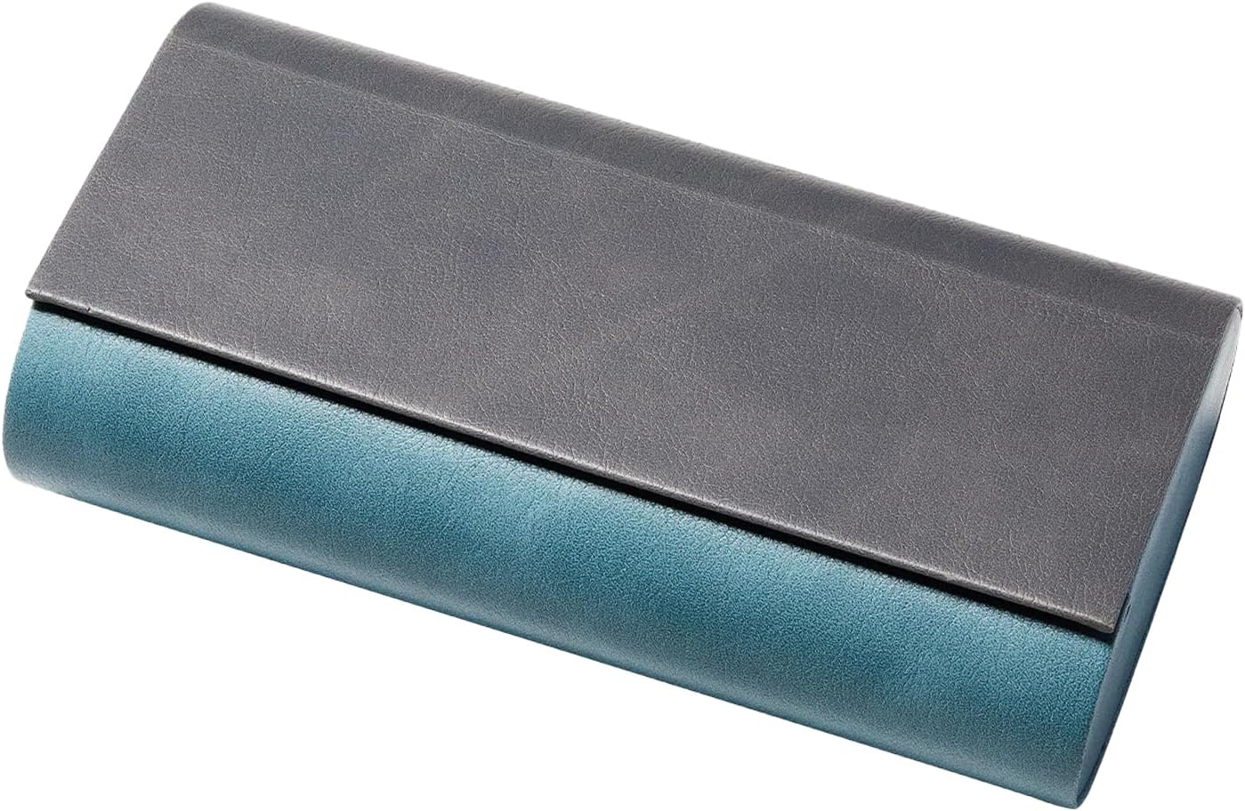 Dual Glasses Case, 2-in-1 Hard Shell PU Leather Case for Eyeglasses, with Magnetic Closure for Men & Women