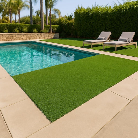 Ottomanson Artificial Turf Golf Hitting Mat 2' x 6'6" Indoor/Outdoor Waterproof Synthetic Fake Grass for Putting Practice Baseball Football Sports Gym Backyard, Custom Size 2' up to 30'