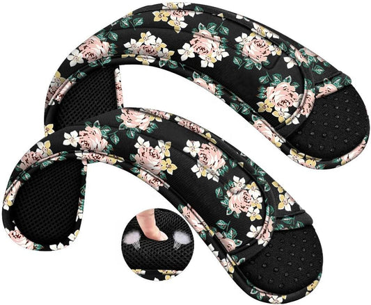 ZINZ 2-Pack Universal Shoulder Pad with Ultra Thick Cushion for Bag Luggage Bag Crossbody, Plus Long & Anti-Slip & Breathable,Dark Rose