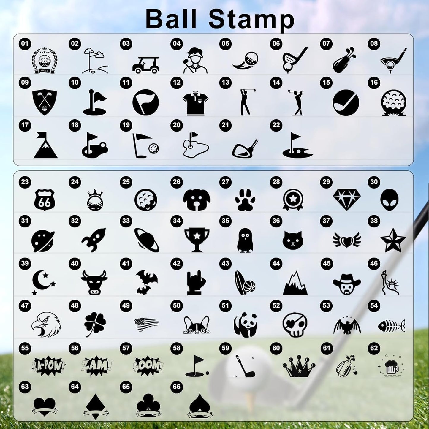 Personalized Golf Ball Stamp, Self-Inking Quick-Dry Waterproof Ink, Custom Name Initials Monogram Logo, Metal Gift Case with Refill, for Golfers Dad Husband