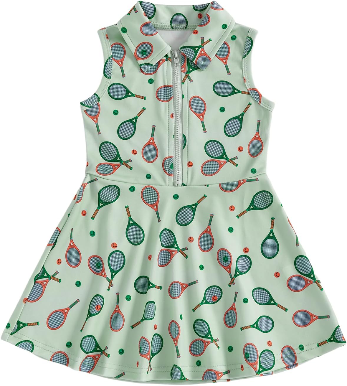 Little Girls Mardi Gras Outfit Toddler Sleeveless A Line Sun Dress Kids Zipper Party Dresses Spring Summer Clothes