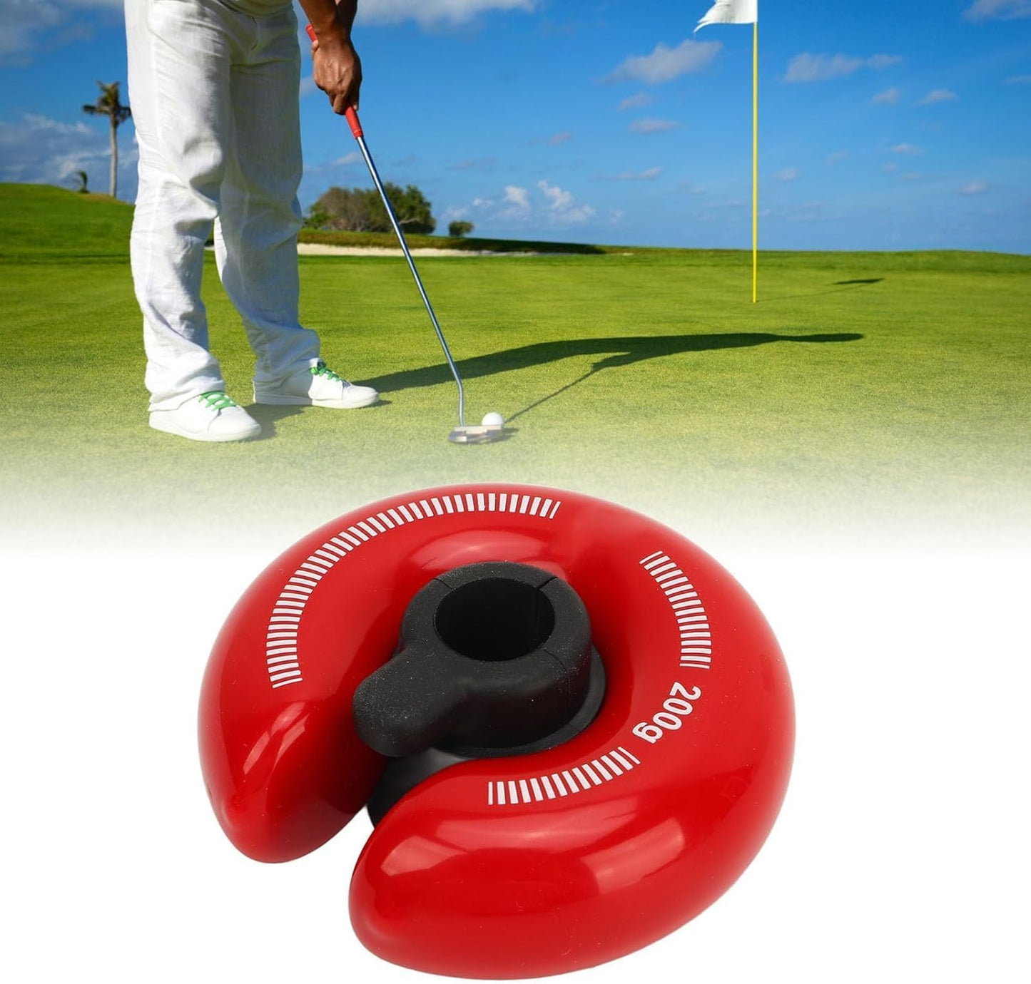 Golf Weight Rings, 200g Zinc Alloy Golf Swing Weight Ring Golf Club Swing Trainer Rings Accessories for Golf Practice Training Warm Up