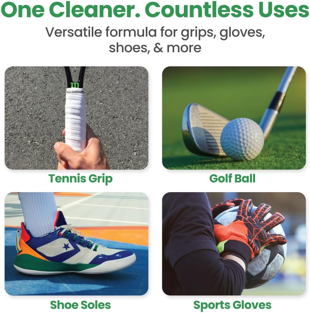 Brampton Golf Grip Cleaner, Works on Balls & Club Head Grooves, Restores Tackiness, Removes Dirt & Oil, Grip Spray for Golf, Tennis, Baseball, Football, & More, No PFAS or Ammonia, 8oz