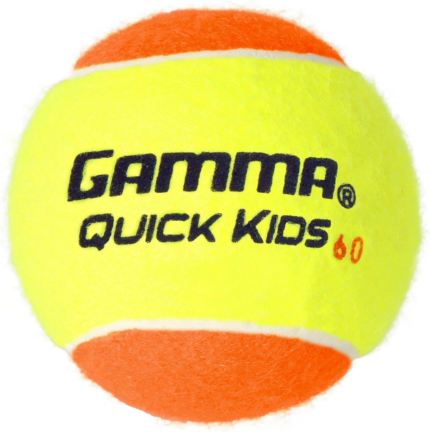 GAMMA Quick Kids 36, 60, & 78 Training Tennis Balls for Kids & Beginners, Low-Compression Core Reduces Speed & Bounce, Great for Tennis Practice, USTA & ITF Approved for Use in 10 & Under Tournaments