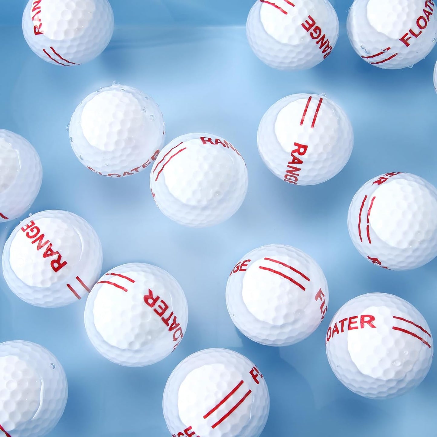 Realspring 16 Pcs Floating Golf Balls Practice Floater Golf Balls Water Golf for Pond or Lake Range Golf Balls