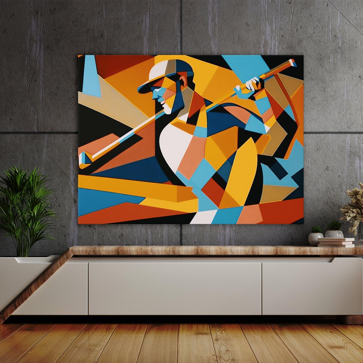 Sense Canvas Golf Modern Golfer 21 Canvas Art - Home Decor Wall Art Print Poster Painting X-Large 48x36 / 0.75"