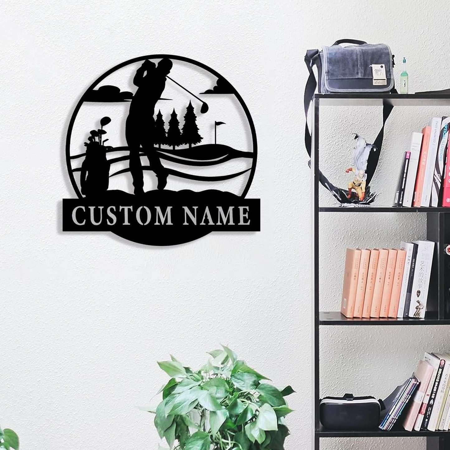 Custom Golf Metal Wall Art, Golf Sign, Personalized Golfer Gift, Mancave Decor, 8-24 Inch