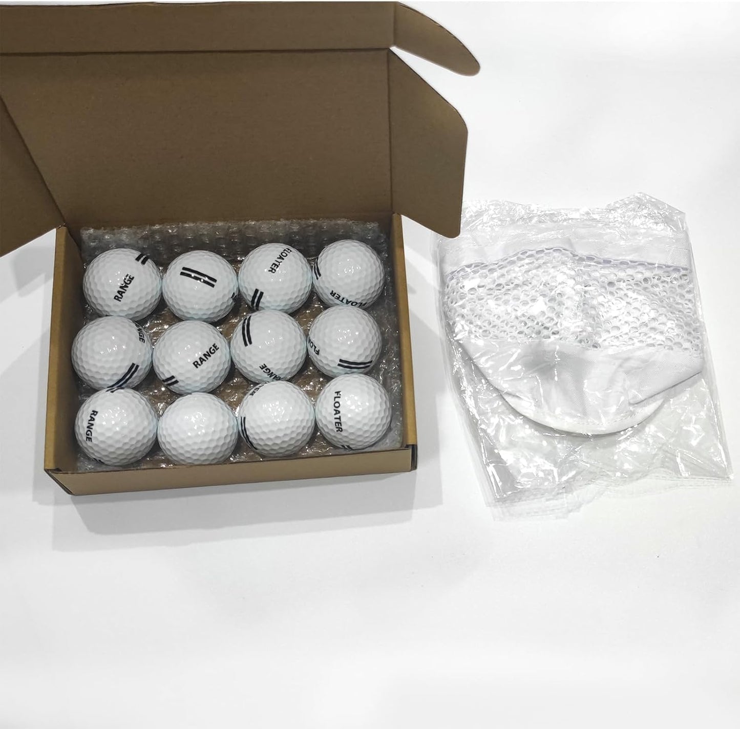 ProFloater Premium Floating Golf Balls - Waterproof Golf Practice Balls for Lakes/Pools/Backyard Driving | Non-Sink Surlyn Material, High Visibility Design (12 Pack)