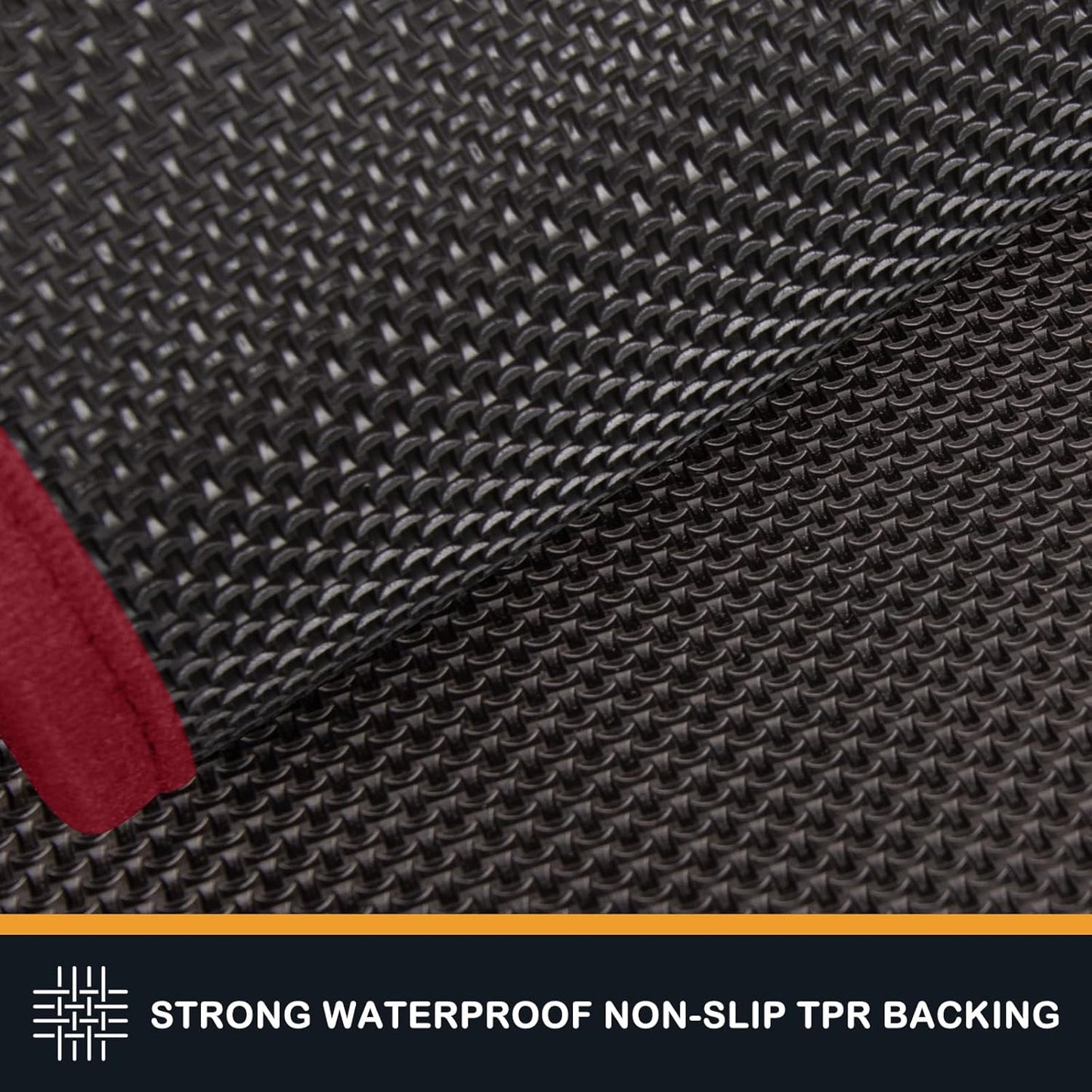PURRUGS Dirt Trapping Door Mat 24" x 35.5", Non-Slip Machine Washable Entry Rug, Shoe Scraper, Dog Doormat, Super Absorbent Welcome Mat for Front & Back Door, Muddy Shoes & Paws, Burgundy Red