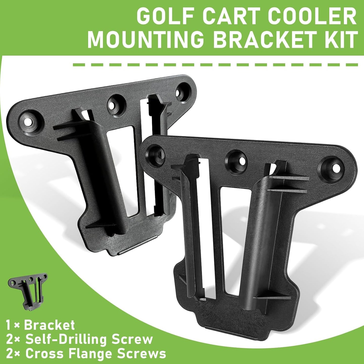 Golf Cart Cooler Mounting Bracket for Club Car Precedent, Tempo and Onward OEM# 103886801