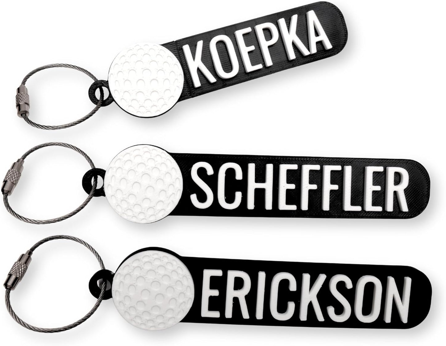 Personalized Golf Keychain, Golf Bag tags, Custom golf water bottle tags, Sports bag keychain, Golf team gift, Keyring charm, Custom golf tag
