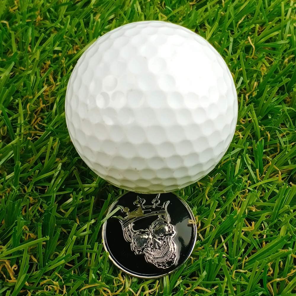 Golf Ball Markers with Hat Clips Value Sets for Men Women Golfer, Removable Attaches Easily to Golf Cap Premium Gifts