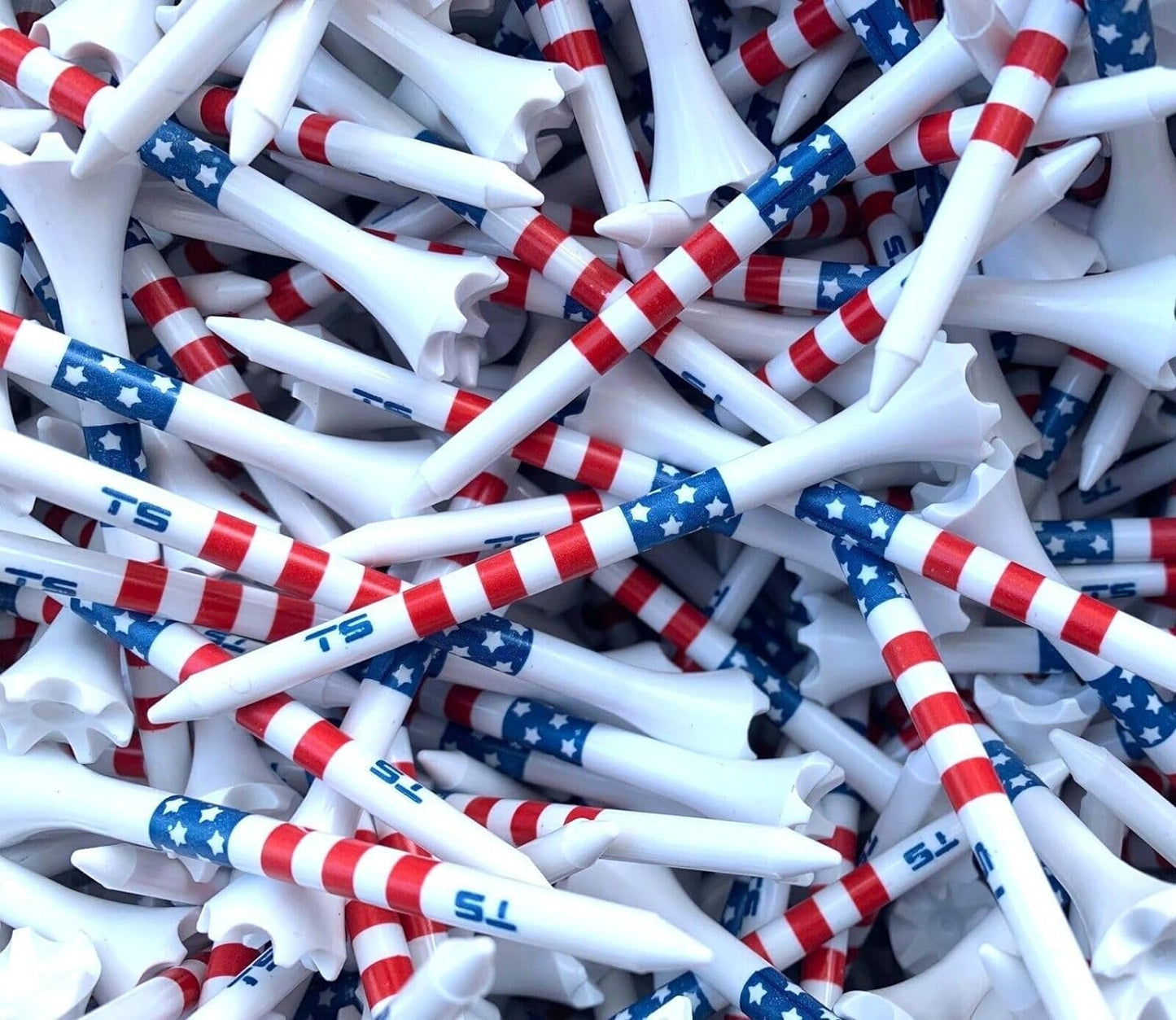 TRUESTRIKE Premium USA Golf Tees – 3¼" or 2¾" Durable Plastic Performance Tees (100 Pack) – Made in USA – Bulk Value Pack