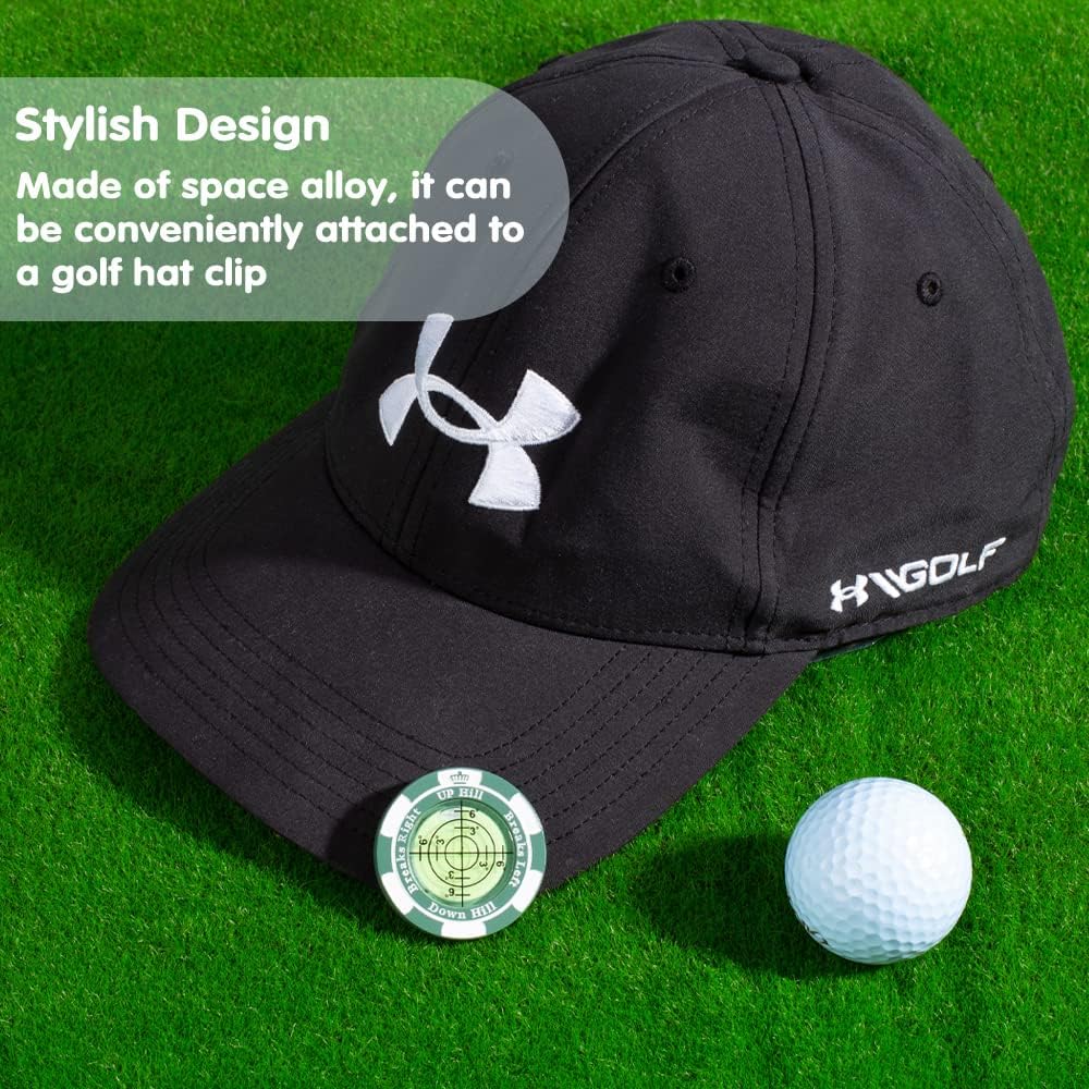 SlopeMaster ProGreen Reader - Golf Ball Marker with High Precision Green Reading Aid Golf Accessories for Men Women
