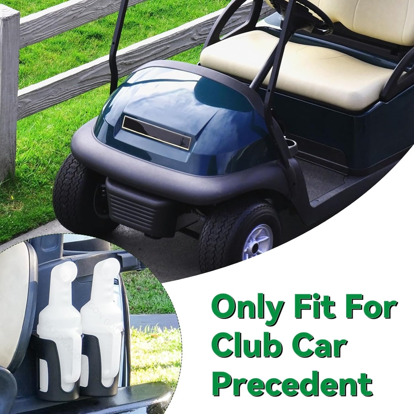 Panglong Precedent Golf Cart Sand Bottle with Handle 1Pcs or 2Pcs, Divots Filler Sand & Seed Bottle with Rattle Proof Holder