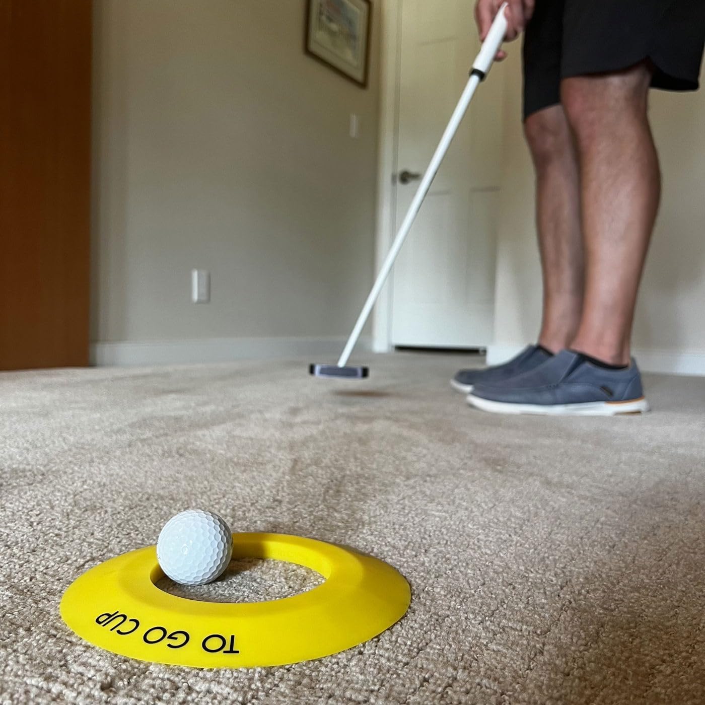 Sports Unlimited PUTTERCUP Golf Hole Putting Cup, The Pressure Putt Pack, Golf Hole Cup Ring for Use on Carpet, Indoor/Outdoor Practice Putting Training Aid