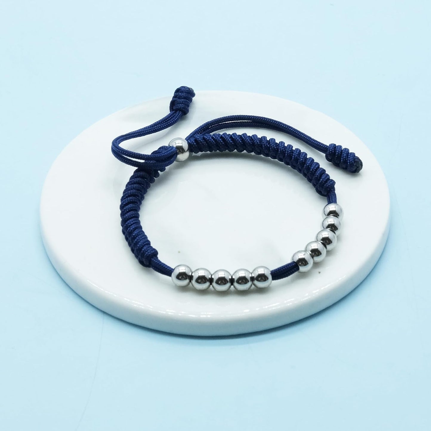 LAMIBEE Premium Golf Stainless Steel 10 Bead Score Counter Bracelet, Golf Stroke Count Bracelet, Resizable Easy Adjust Golf Round Scoring Tracker, Durable Stylish Golf Accessory