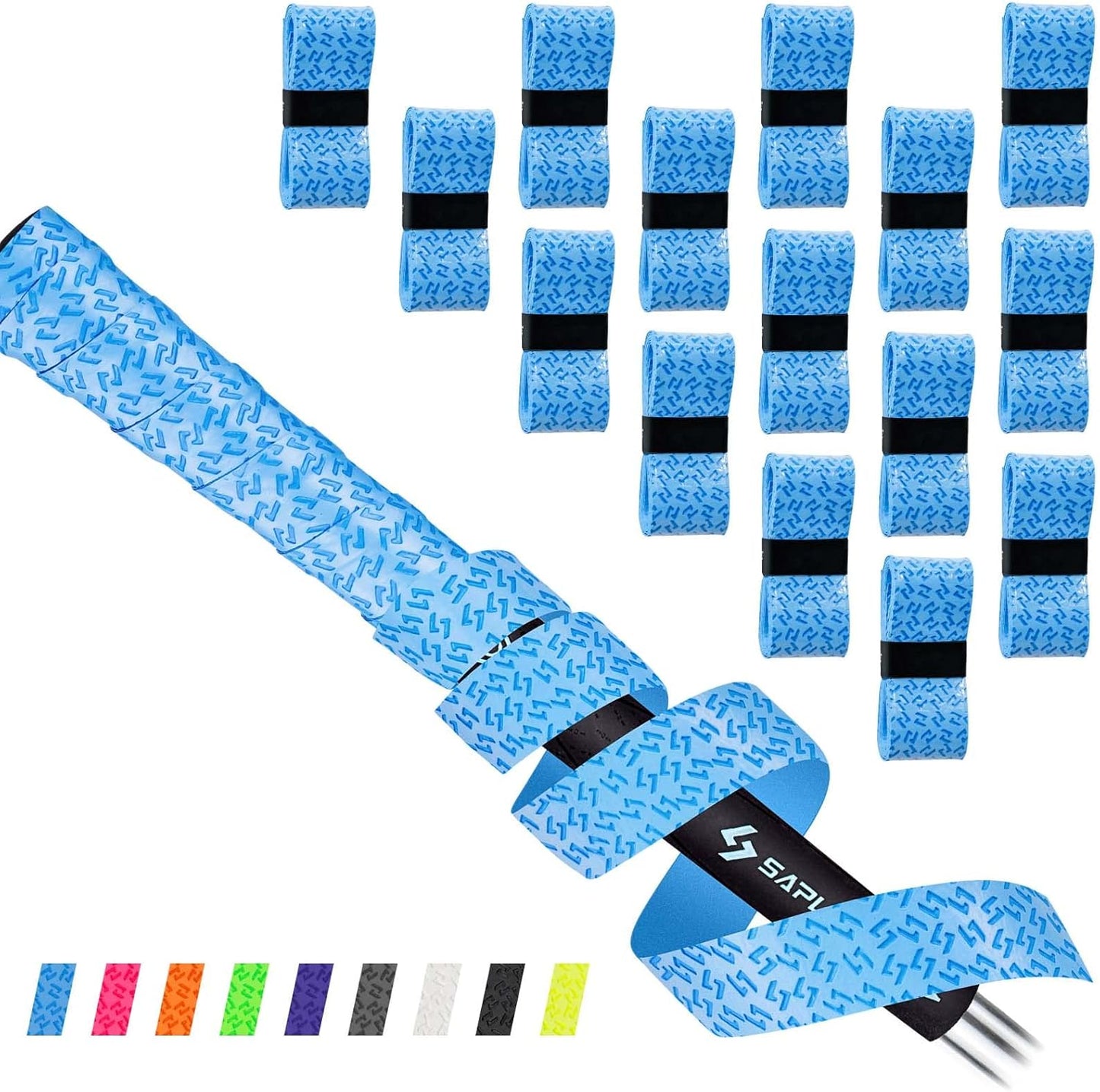 SAPLIZE Golf Grip Wrapping Tapes, 3 Or 15 Pack Tacky PU Overgrip Tapes, New Regripping Solution for Golf Club Grips
