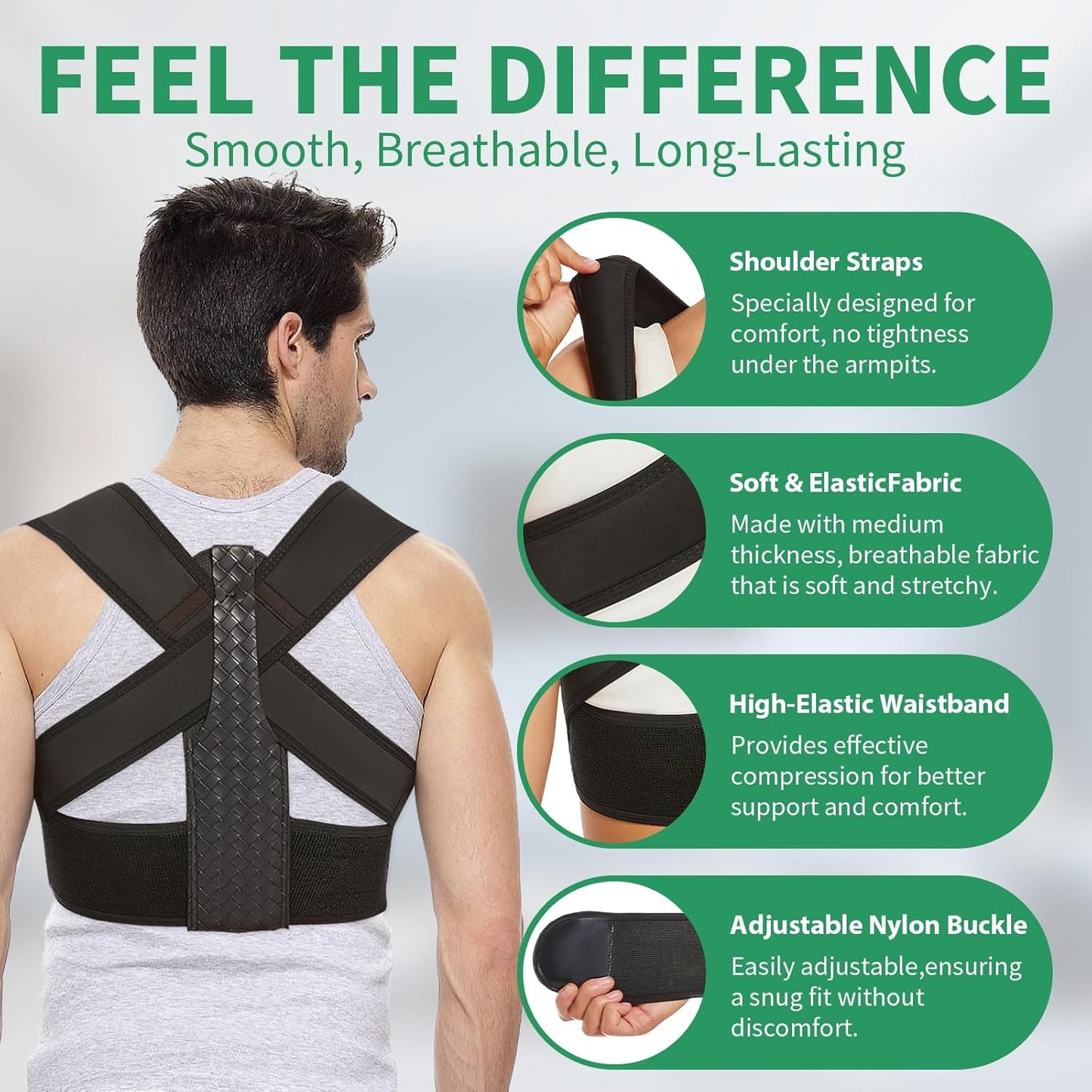 Posture Corrector for Women and Men – Upgraded Back Straightener for Effective Lower Back Pain Relief, Back Brace for Hunchback, Scoliosis, and Better Posture Support(X-Large)