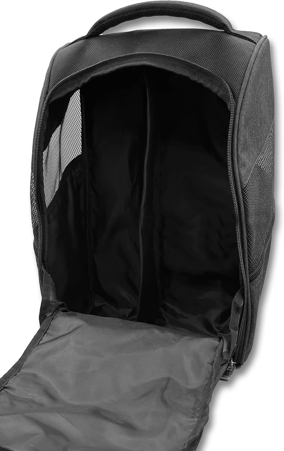 CaddyDaddy Premium Golf Shoe Bag with Ventilated Sides, Internal Shoe Divider, Zipper Closure, Nylon Material, Unisex, Fits Up to Men's Size 14