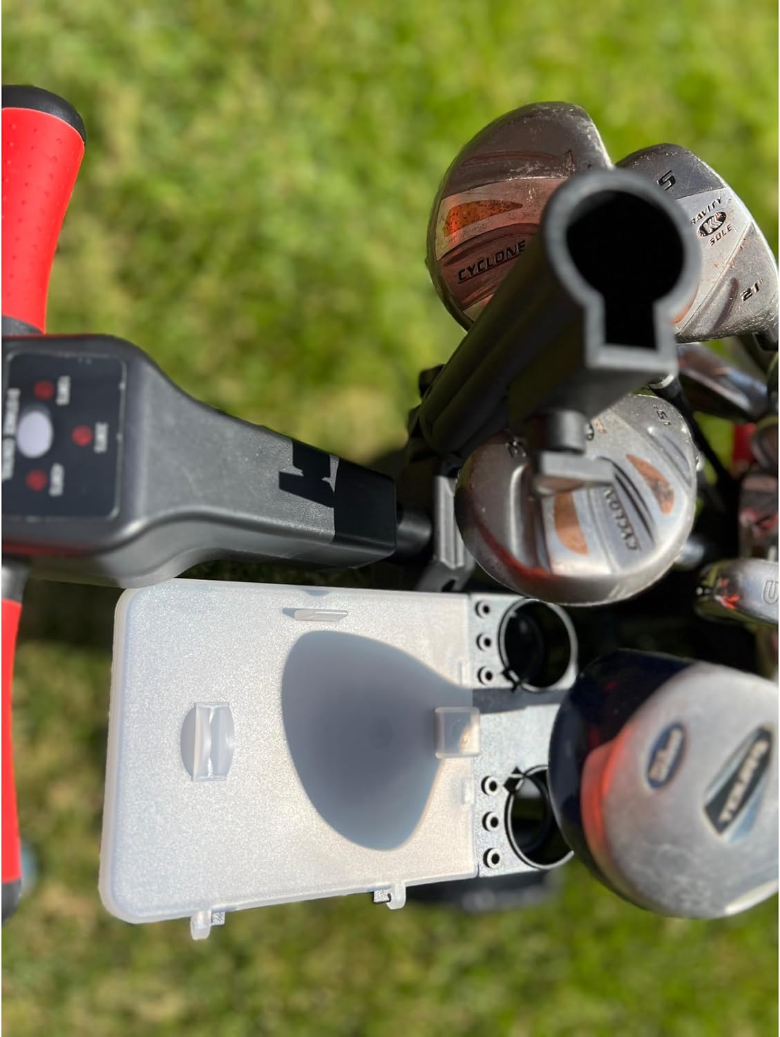 The Weekender Electric Golf Cart, Packed with Drink Holder, Umbrella Holder, Scorecard Holder, Black